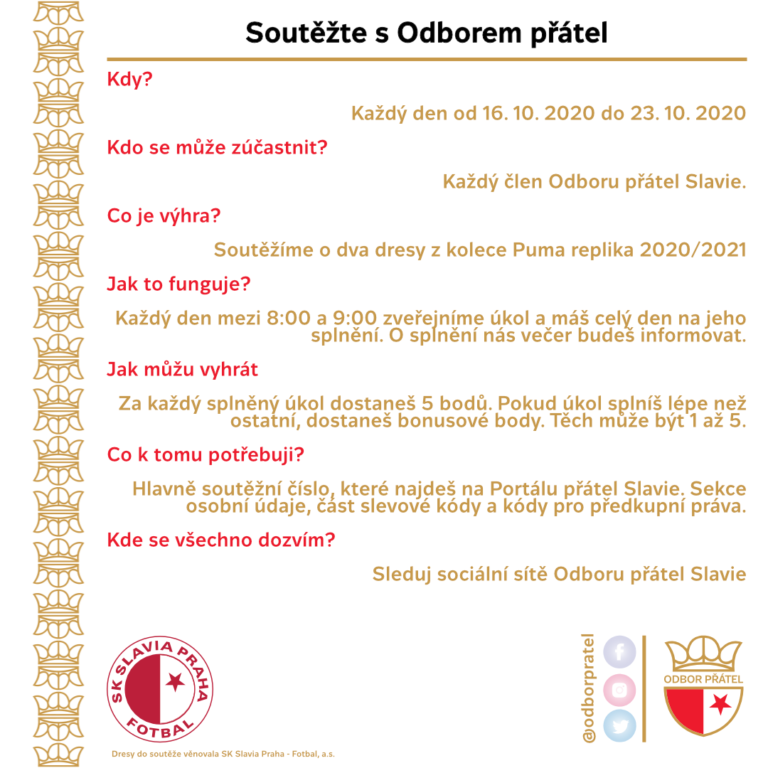 Soutěž s Odborem přátel (Aktualizováno 16. 10.)
